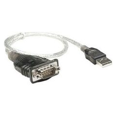Kabel USB Manhattan USB-A - 0.45 m Przezroczysty (205146)