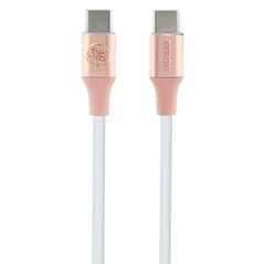 Guess GUCCLALRGDP cable USB-C / USB-C 1.5m Fast Charging Ebossed Logo pink