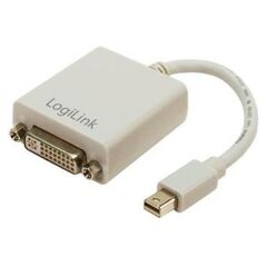 Adapter AV LogiLink DisplayPort Mini - DVI-I biały (CV0037)