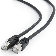 Gembird RJ45, kat. 6, FTP, 0.5m, czarny (PP6-0.5M/BK)