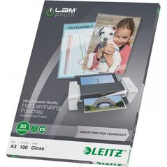 Leitz Folia laminacyjna UDT A3 80mic (74850000) 100szt