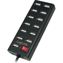 HUB USB LogiLink 13x USB-A 2.0 (UA0126)