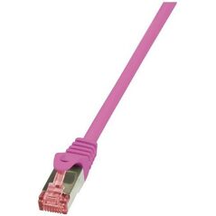 LogiLink Patchcord CAT.6 S/FTP 1,50m, różowy (CQ2049S)