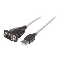 Kabel USB Manhattan USB-A - RS-232 0.45 m Przezroczysty (151856)