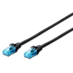 Digitus RJ-45/RJ-45 kat.5e 1m Czarny (DK-1512-010/BL)