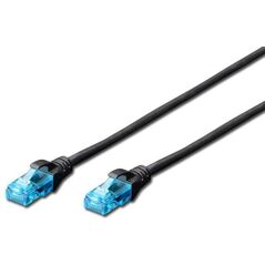 Digitus Patchcord, U/UTP kat.5e, czarny, 2m (DK-1512-020/BL)