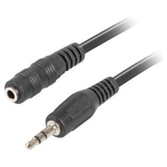 Kabel Lanberg Jack 3.5mm - Jack 3.5mm 1.5m czarny (CA-MJFJ-10CC-0015-BK)