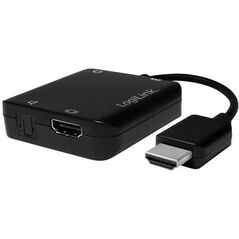 Adapter AV LogiLink HDMI - Toslink czarny (CV0106)