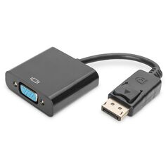 Adapter AV Digitus DisplayPort - D-Sub (VGA) czarny (AK-340410-001-S)
