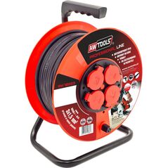 AWTools Przedłużacz bębnowy Professional 3 x 1,5mm 16A IP44 50m (AW70223)
