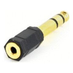 Adapter AV Gembird Jack 6.35mm - Jack 3.5mm czarny (A-6.35M-3.5F)