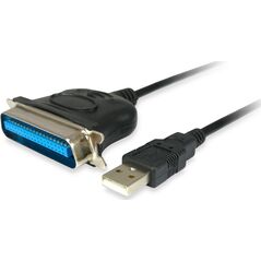 Equip Equip Adapterkabel USB St -> Parallel St 1.5M schwarz Poly