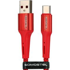Kabel USB Somostel USB-A - USB-C 1 m Czerwony (025697)