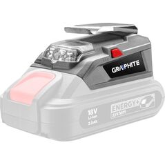 Graphite Latarka akumulatorowa 18V Li-lon Energy+ z wyjściem USB 58G025