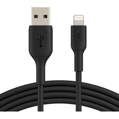 Kabel USB Belkin USB-A - Lightning 1 m Czarny (CAA001BT1MBK)