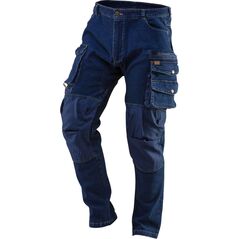 Neo Spodnie robocze DENIM, wzmocnienia na kolanach, rozmiar M