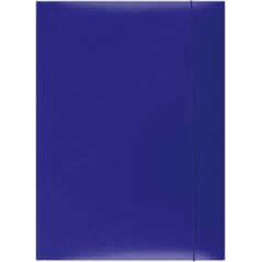 Office Products Teczka z gumką karton/lakier, A4, 350gsm, 3-skrz., niebieska