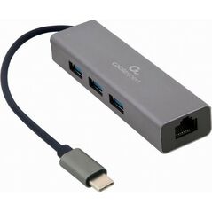HUB USB Gembird 1x RJ-45  + 3x USB-A 3.0 (A-CMU3-LAN-01)