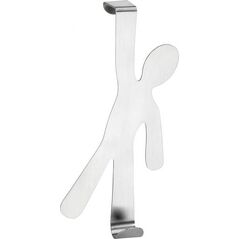 Wenko wieszak na drzwi Boy 15 cm stal matowa srebrna