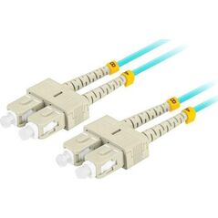 Lanberg PATCHCORD ŚWIATŁOWODOWY MM SC/UPC-SC/UPC DUPLEX 3.0MM OM3 50/125 LSZH 2M AQUA LANBERG