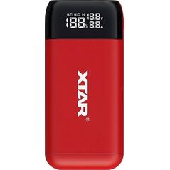 Ładowarka Xtar XTAR ŁADOWARKA/POWERBANK DO AKUMULATORÓW CYLINDRYCZNYCH LI-ION 18650/20700/21700 CZERWONY PB2S