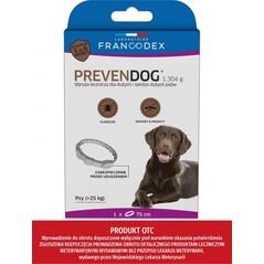 Francodex FRANCODEX Obroża biobójcza PREVENDOG 75 cm dla dużych i bardzo dużych psów pow. 25 kg - 1 szt.
