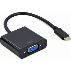 Adapter USB Gembird A-CM-VGAF-01 USB-C - VGA Czarny  (A-CM-VGAF-01)