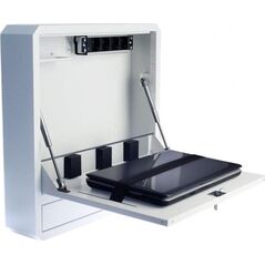 Techly Techly Antykradzieżowa Szafa Wisząca do Laptopa 19" Biała