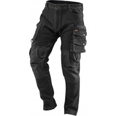 Neo Spodnie robocze DENIM, czarne, rozmiar S