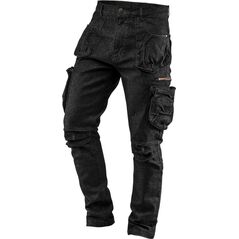 Neo Spodnie robocze 5-kieszeniowe DENIM, czarne, rozmiar XS