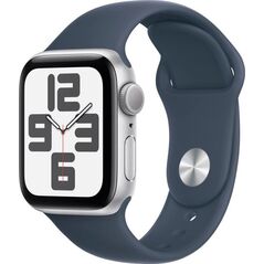 Smartwatch Apple Watch SE 2023 GPS 40mm Silver Alu Sport S/M Granatowy (MRE13QI/A)
