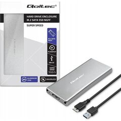 Kieszeń Qoltec Obudowa/kieszeń Qoltec na dysk M.2 SSD | SATA | NGFF | USB 3.0 | Super speed 5Gb/s | 2TB | Srebrny