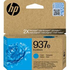 HP HP INC Atrament HP 937e EvoMore Cyan Original Ink Cartri