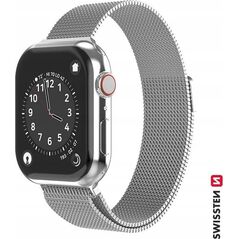 Swissten Mesh band for apple watch 42-44 mm silver