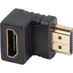 Adapter AV Lanberg Adapter Lanberg HDMI(M) -> HDMI(F) 4K kątowy dół czarny