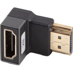 Adapter AV Lanberg Adapter Lanberg HDMI(F)->HDMI(F) 8K kątowy dół aluminimum srebrny