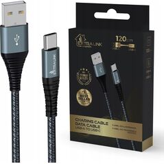 Kabel USB ExtraLink USB-A - USB-C 1.2 m Czarny (CABESL08)