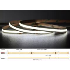 Taśma LED MW Lighting TAŚMA LED LED-COB-24V/12W-CW/5M - 6500&nbsp|K MW Lighting