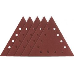 Graphite Papier ścierny na rzep K80, trójkątny z 12 otworami, 5szt do szlifierki 59G264