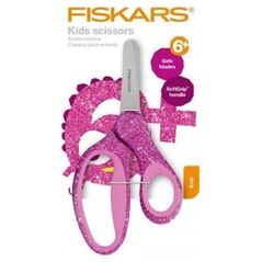 Fiskars Nożyczki dziecięce 13cm błyszczšce różowe 1064074