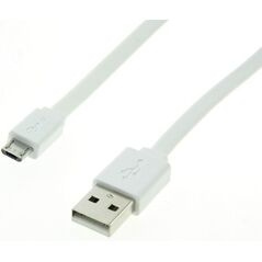 Kabel USB Roline USB-A - microUSB 1 m Biały (11.02.8761)