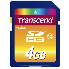 Karta Transcend 200x SDHC 4 GB Class 10  (TS4GSDHC10)