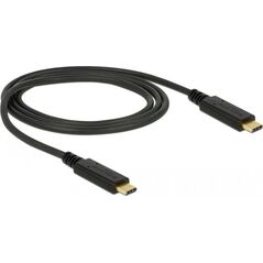 Kabel USB Delock USB-C - USB-C 1 m Czarny (85531)