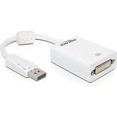 Adapter AV Delock DisplayPort - DVI-I biały (61765)