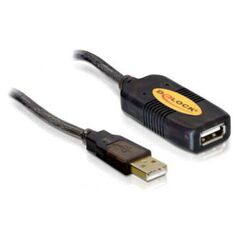 Kabel USB Delock USB-A - USB-A 10 m Czarny (82446)