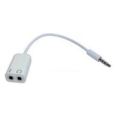 Kabel Sandberg Jack 3.5mm - Jack 3.5mm x2 0.1m biały (50859)