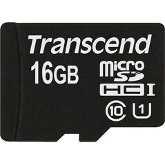 Karta Transcend Premium MicroSDHC 16 GB Class 10 UHS-I/U1  (TS16GUSDCU1)