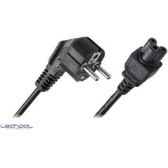 Kabel zasilający do laptopów koniczynka 1,8m KPO3800