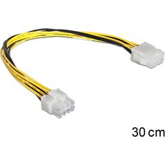 Delock ATX/EPS 8-pin - ATX/EPS 8-pin, 0.3m, Żółty (83342)
