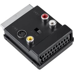 Adapter AV LechPol Euro - Euro czarny (ZLA0350)
